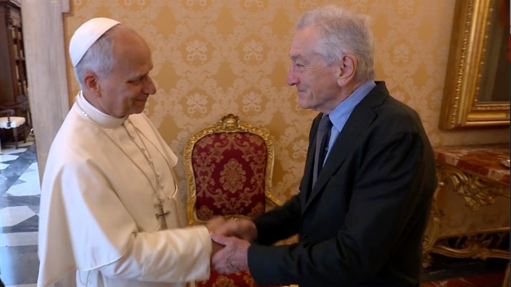 Pope Leo XIV Welcomes Actor Robert De Niro During Visit to the Vatican