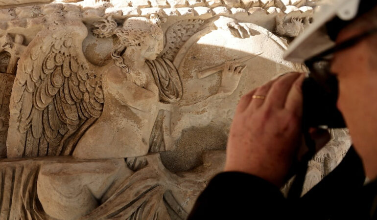 Rome Restores Marcus Aurelius Column With Laser Precision