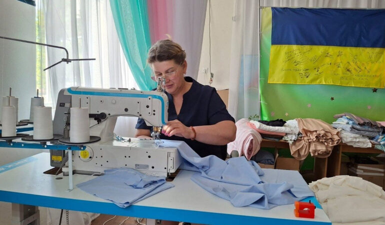 Ukrainian Volunteers Stitch Warmth Amid Winter War