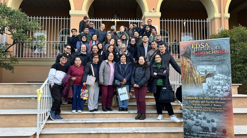 Filipinos in Rome Mark 40 Years Since EDSA People Power with Prayer and Reflection