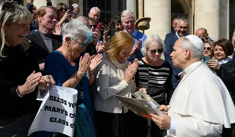 Pope Leo XIV Reunites with Childhood Classmates in Vatican Gathering