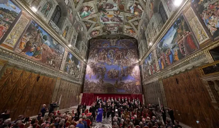 Private Sistine Chapel Concert Explores Biblical Angels Through Rare Musical Premiere