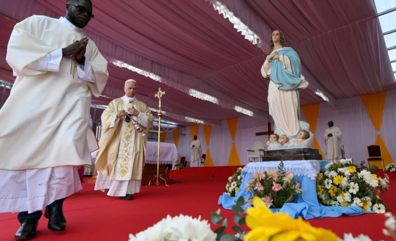 Pope Leo XIV urges faithful in Angola to follow the Risen Christ during Mass in Saurimo