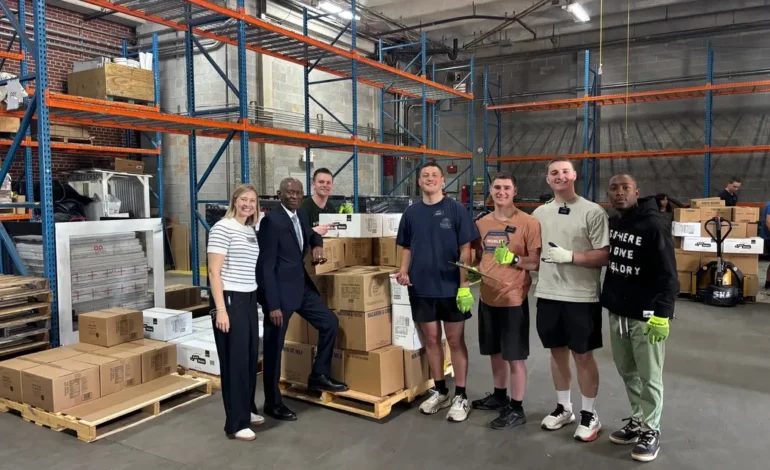 Church food donation in Atlanta honors retiring Morehouse College dean Rev. Lawrence E. Carter