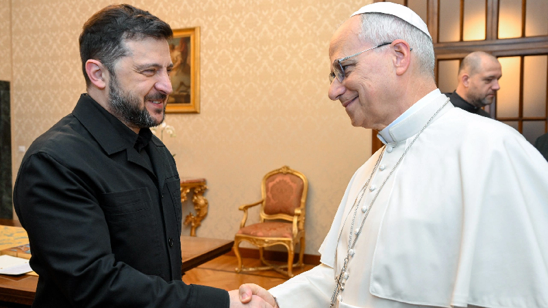 Pope Calls for End to War as He Meets Ukrainian President and Urges Lasting Peace