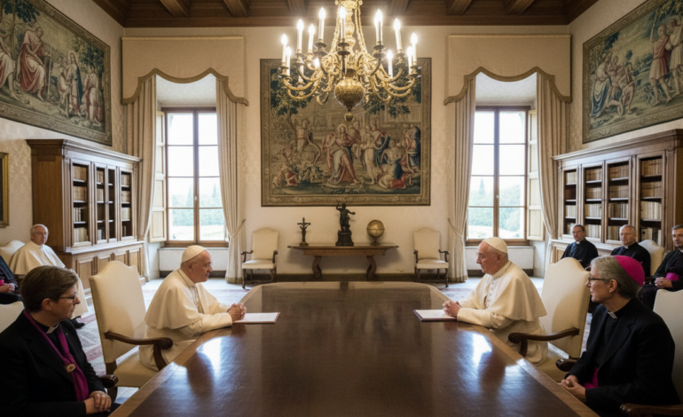 Pope Leo XIV meets Sarah Mullally in Rome talks
