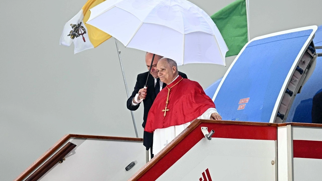 Pope Says He Is Not a Politician as He Emphasizes Gospel Message on Flight to Algeria