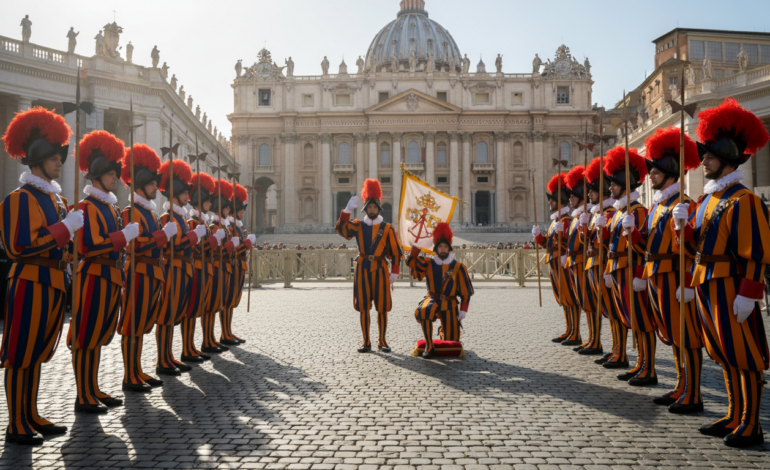 Pope praises Swiss Guards at Vatican swearing-in
