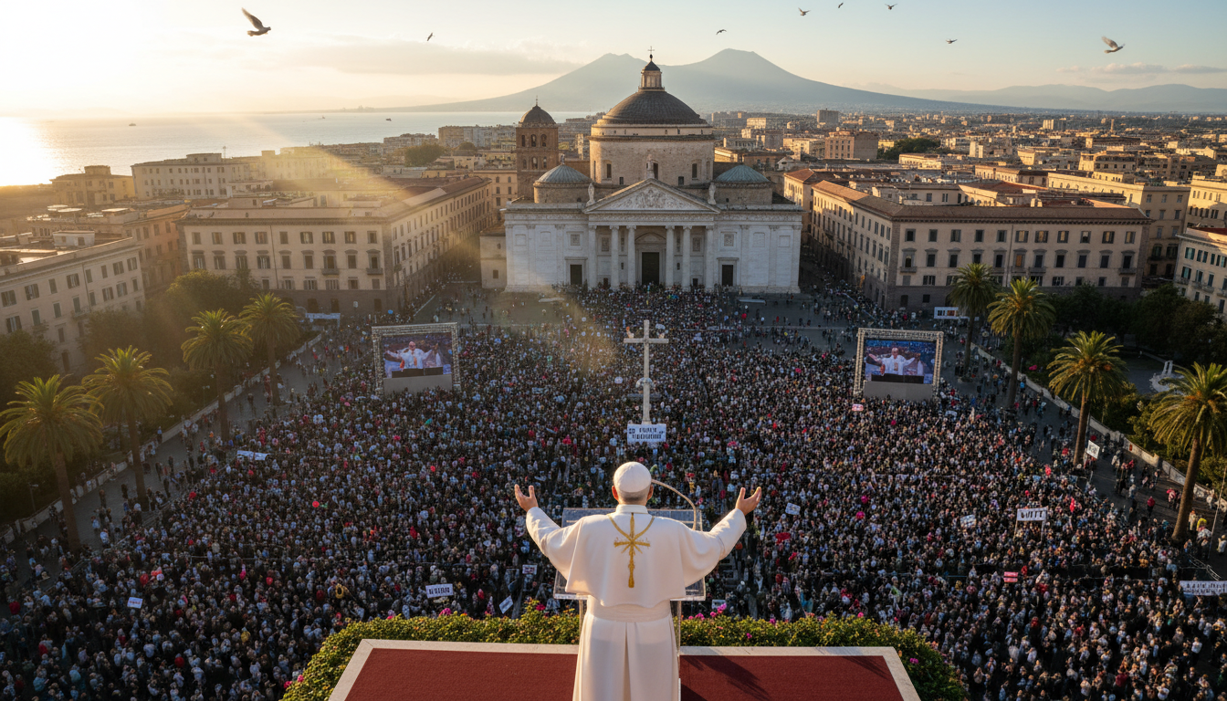 Pope Leo XIV urges Naples to lead on peace now
