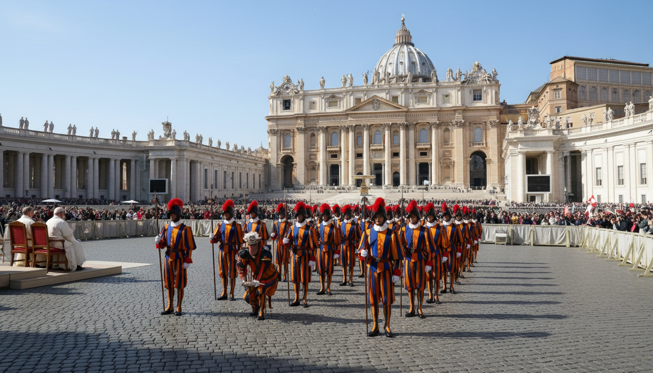 Pope Leo attends Swiss Guard oath ceremony in Rome