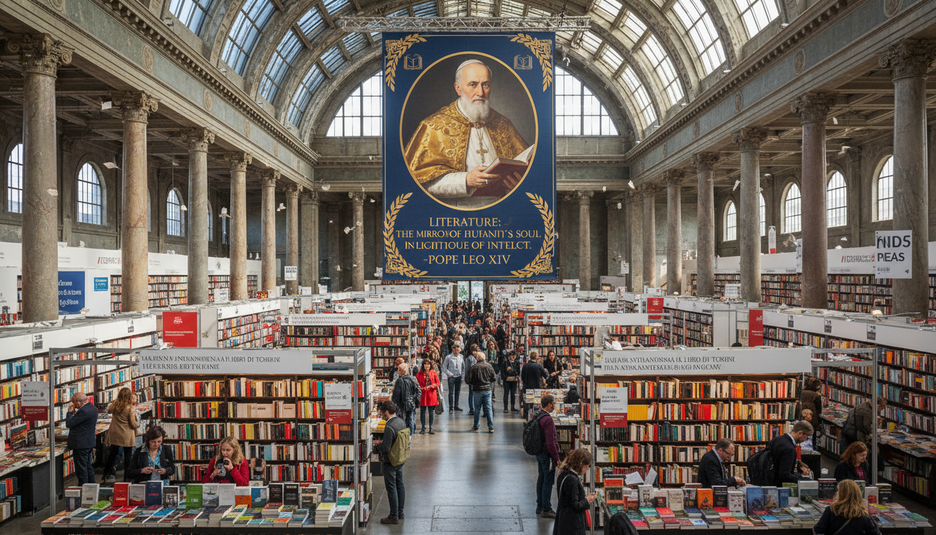 Pope Leo XIV calls books a path to peace today