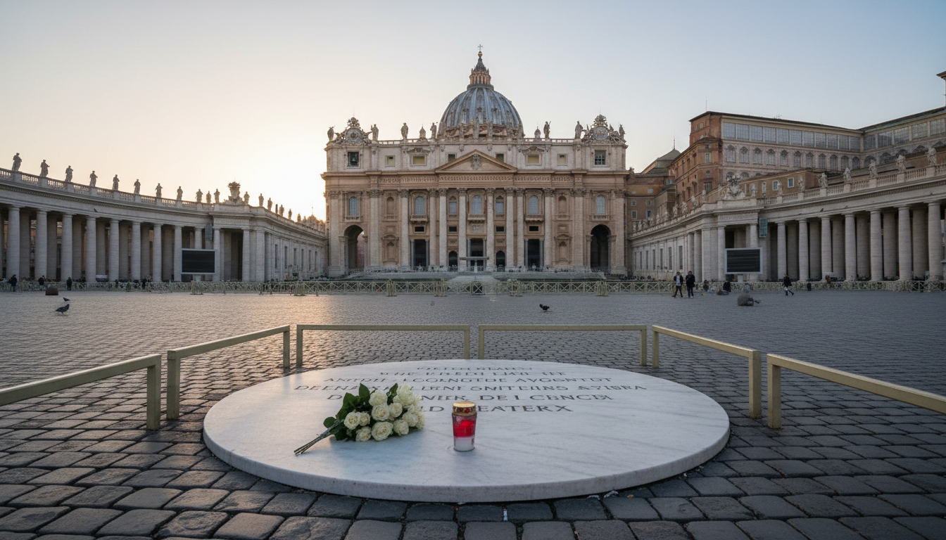 Pope Leo XIV Prays at John Paul II Spot in Rome