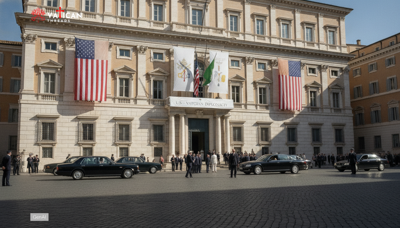 Pope Leo XIV marks July 4 at Vatican diplomatic event