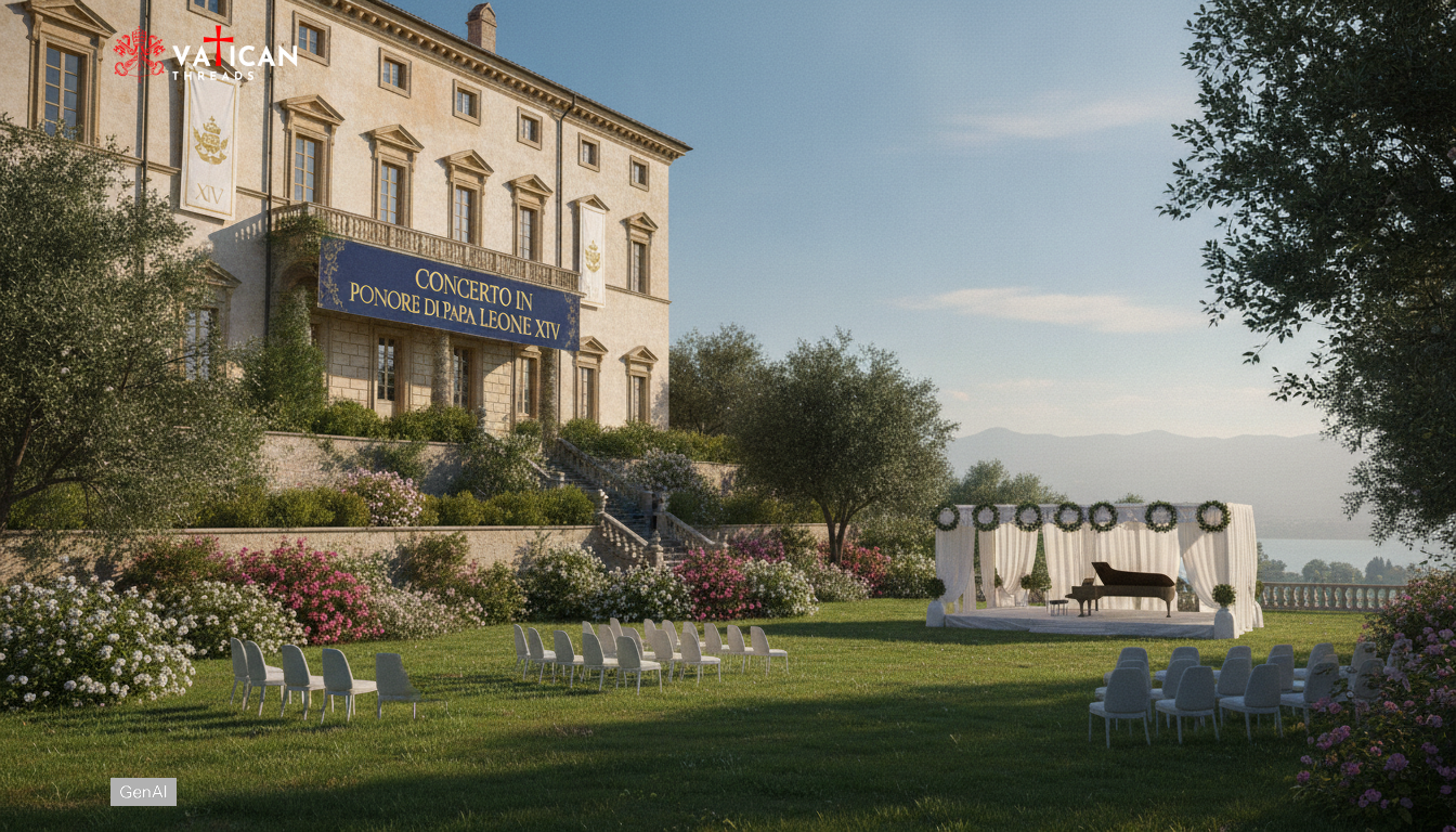 Pope Leo XIV honored at Castel Gandolfo concert