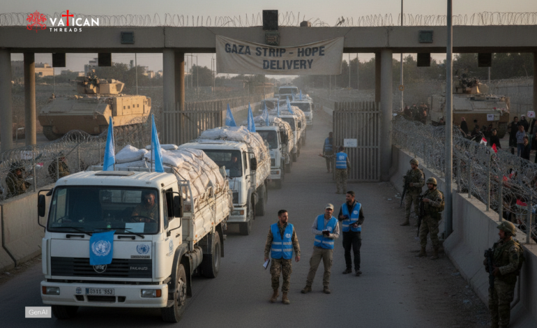 Holy See humanitarian law call to protect Gaza aid